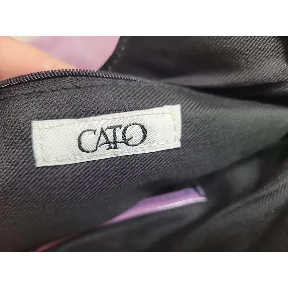 Cato Purple‎ Faux Leather Alligator Snakeskin Print Purse Unique Colorful